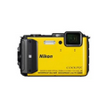 Nikon COOLPIX AW130 Digital Camera w/ 8GB SD Card - Yellow